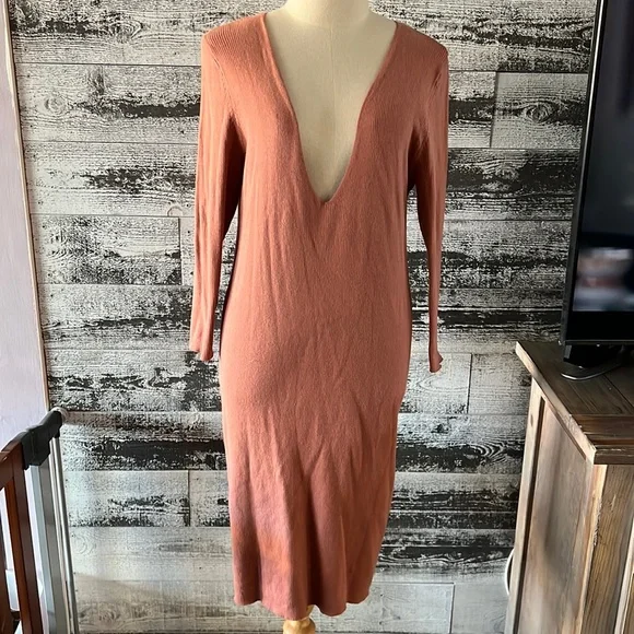 forever 21 knit dress Plus Size Faux Gem Midi Sweater Dress IVORY / 3X